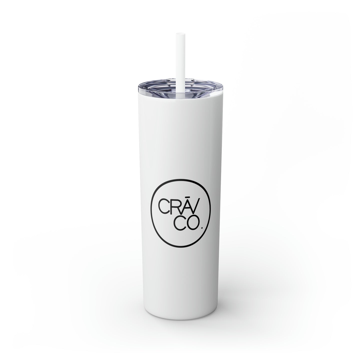 Skinny Tumbler with Straw, 20oz - CRAV Company