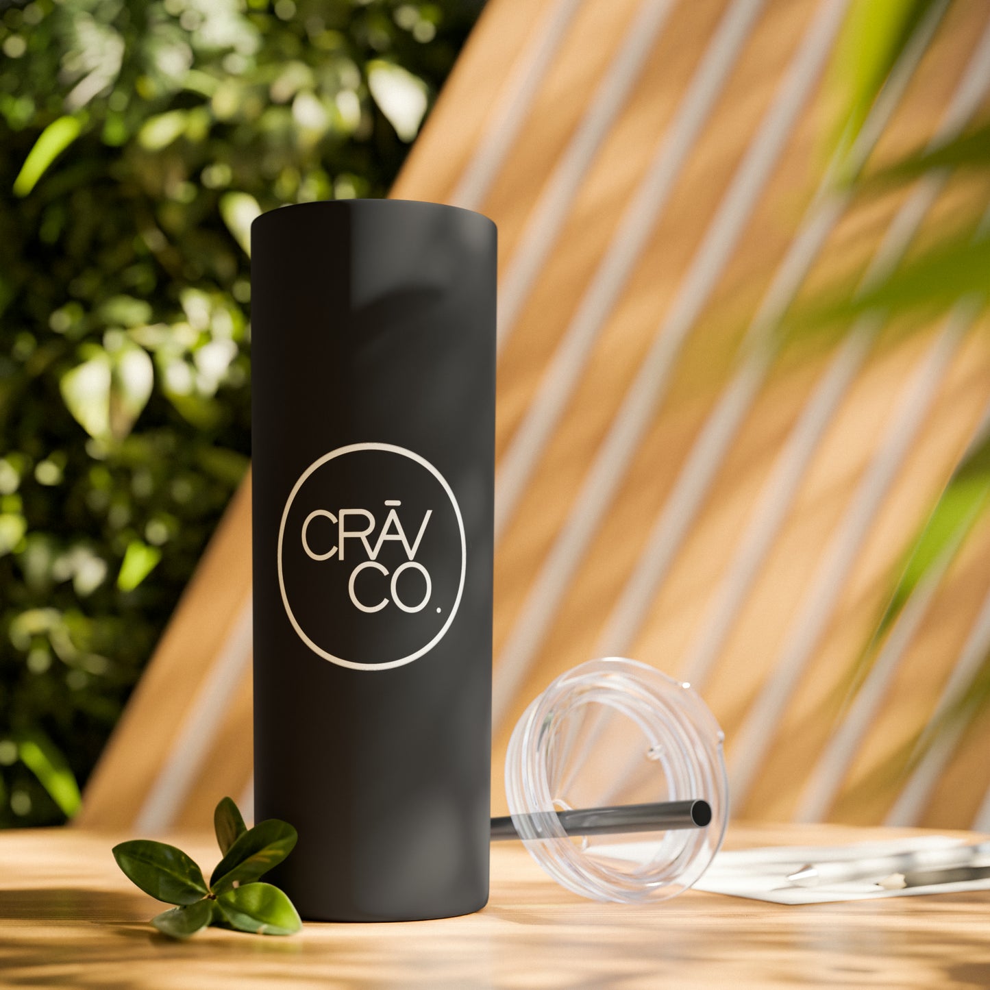 Skinny Tumbler with Straw, 20oz - CRAV Company