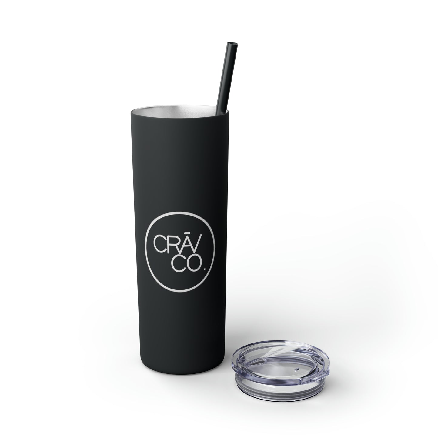 Skinny Tumbler with Straw, 20oz - CRAV Company