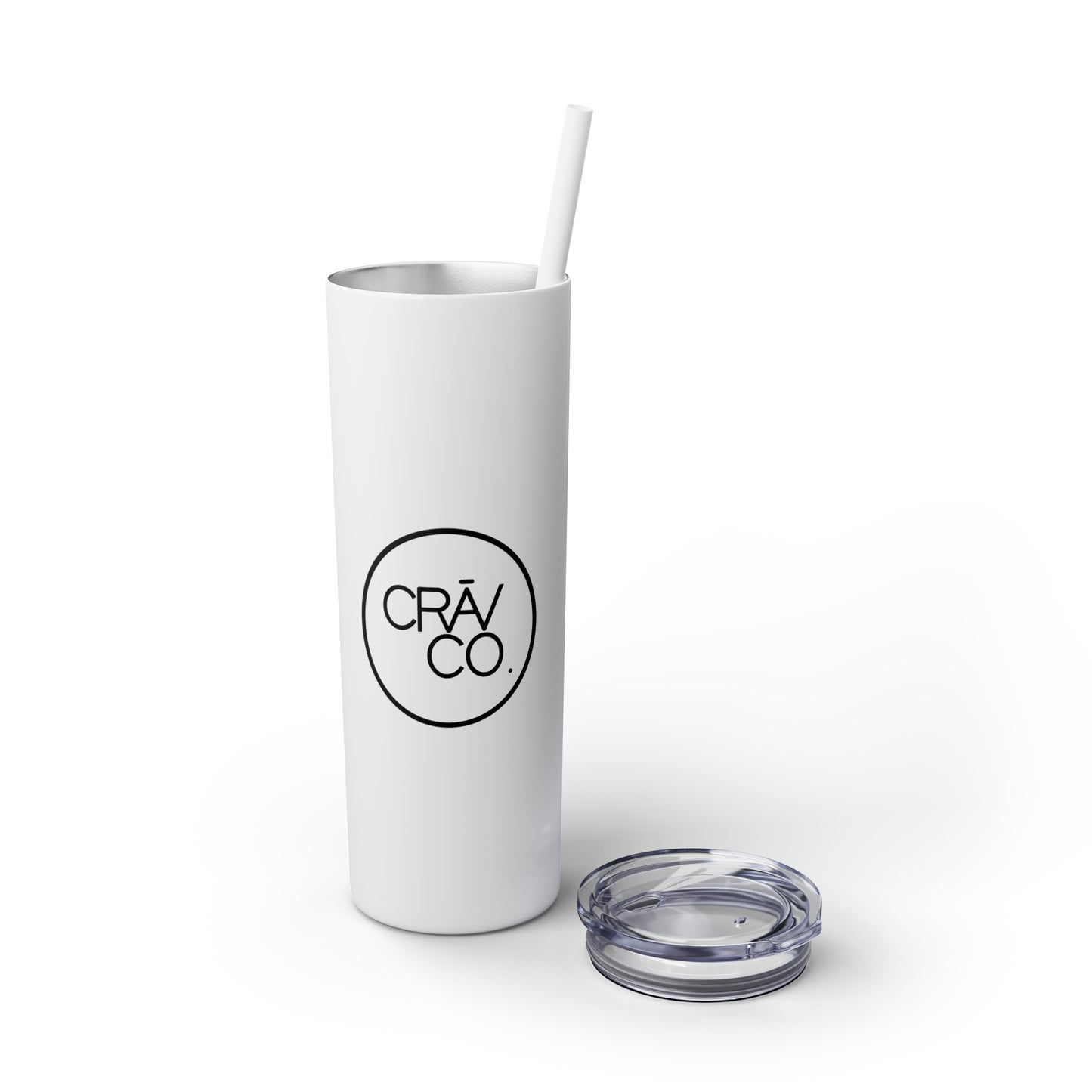Skinny Tumbler with Straw, 20oz - CRAV Company