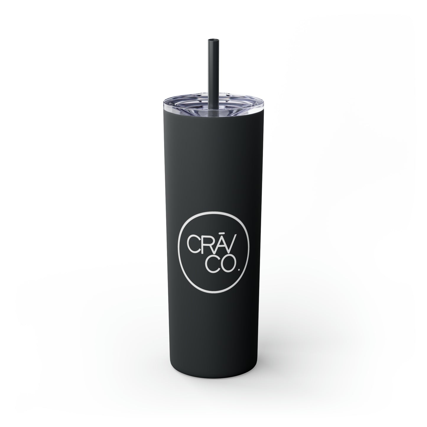 Skinny Tumbler with Straw, 20oz - CRAV Company