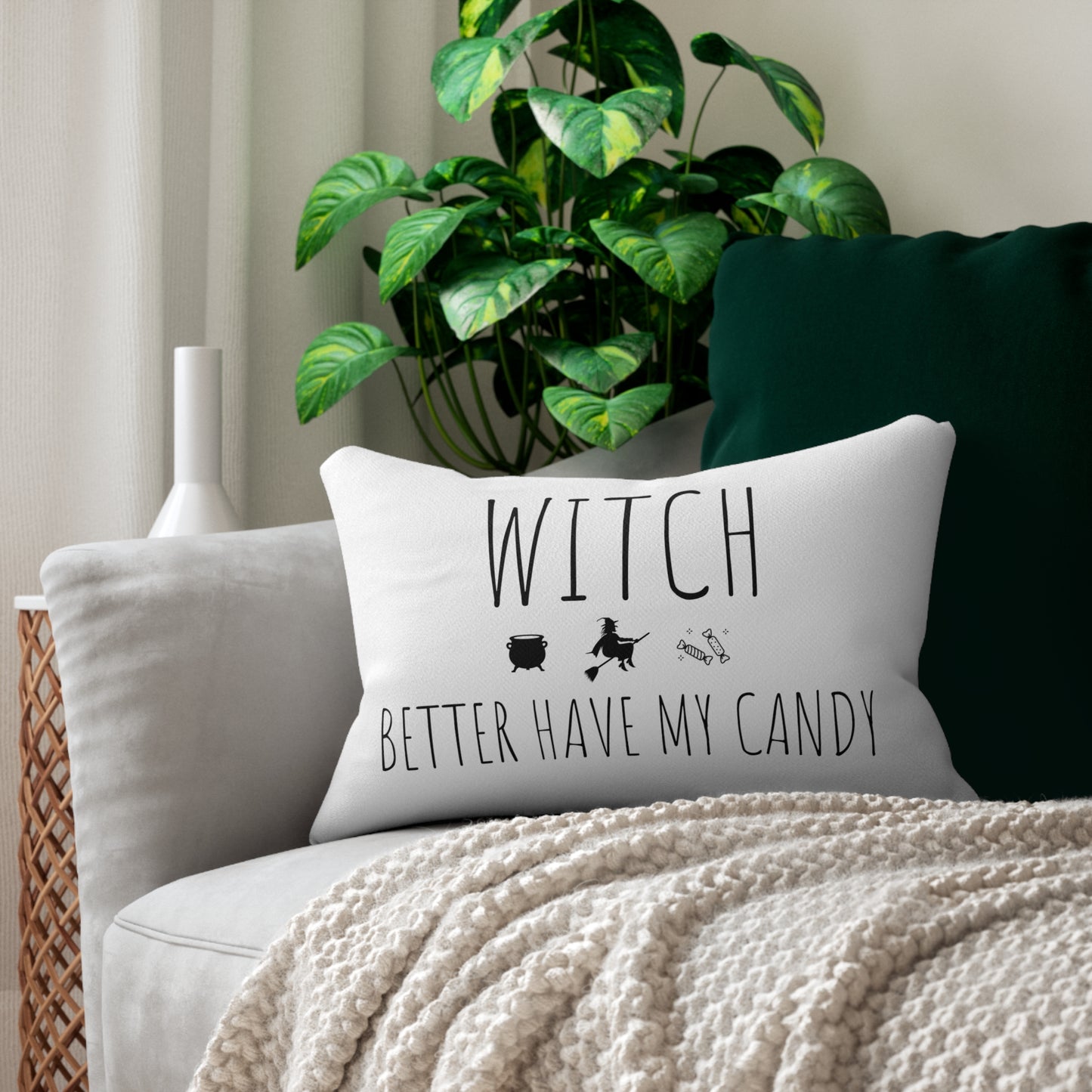 Witch Better Have My Candy (Halloween) Spun Polyester Lumbar Pillow - CRAV Company