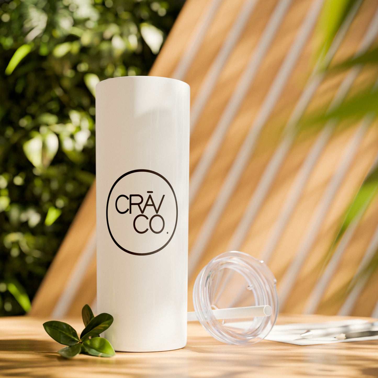 Skinny Tumbler with Straw, 20oz - CRAV Company
