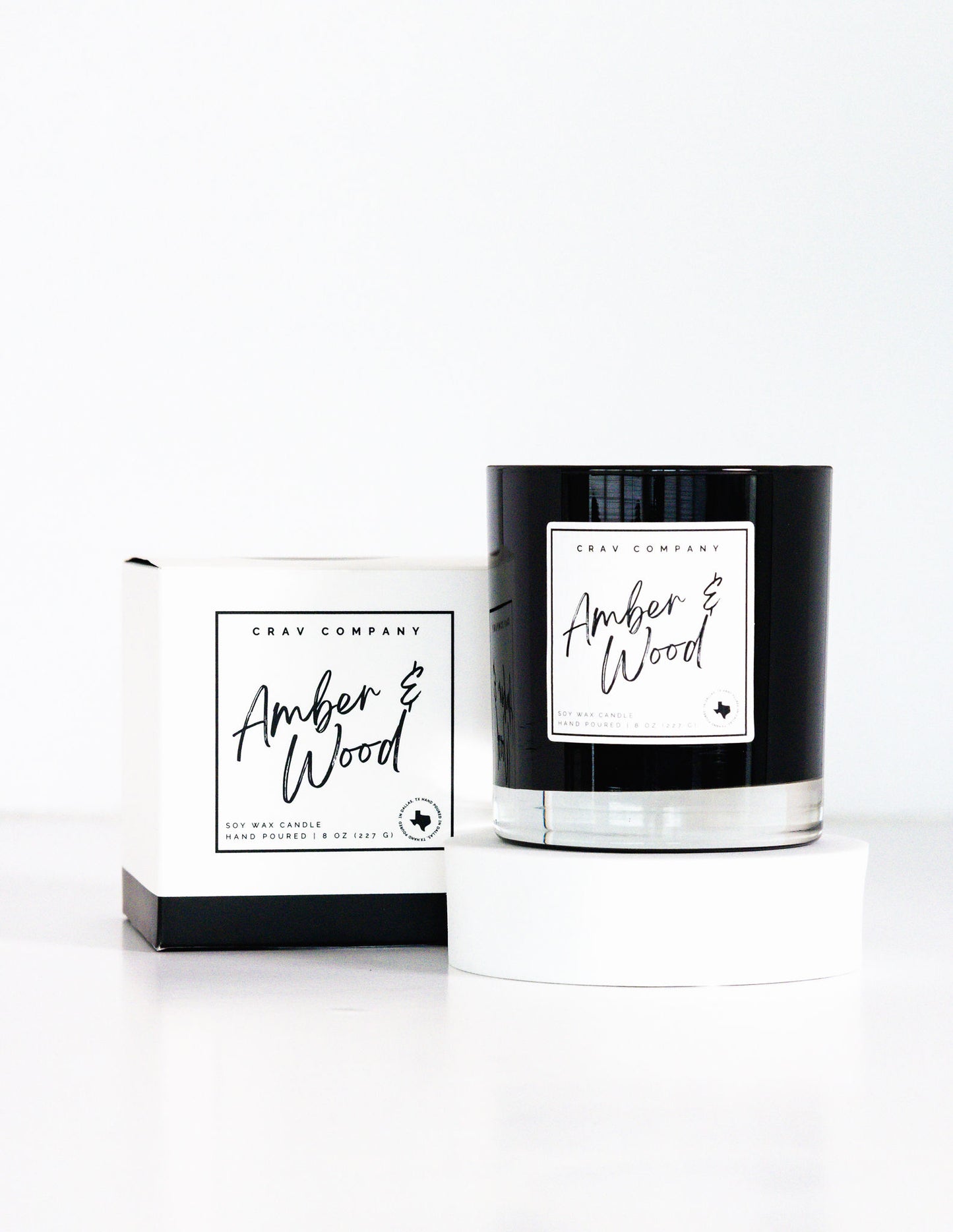 Amber & Wood Candle - CRAV Company