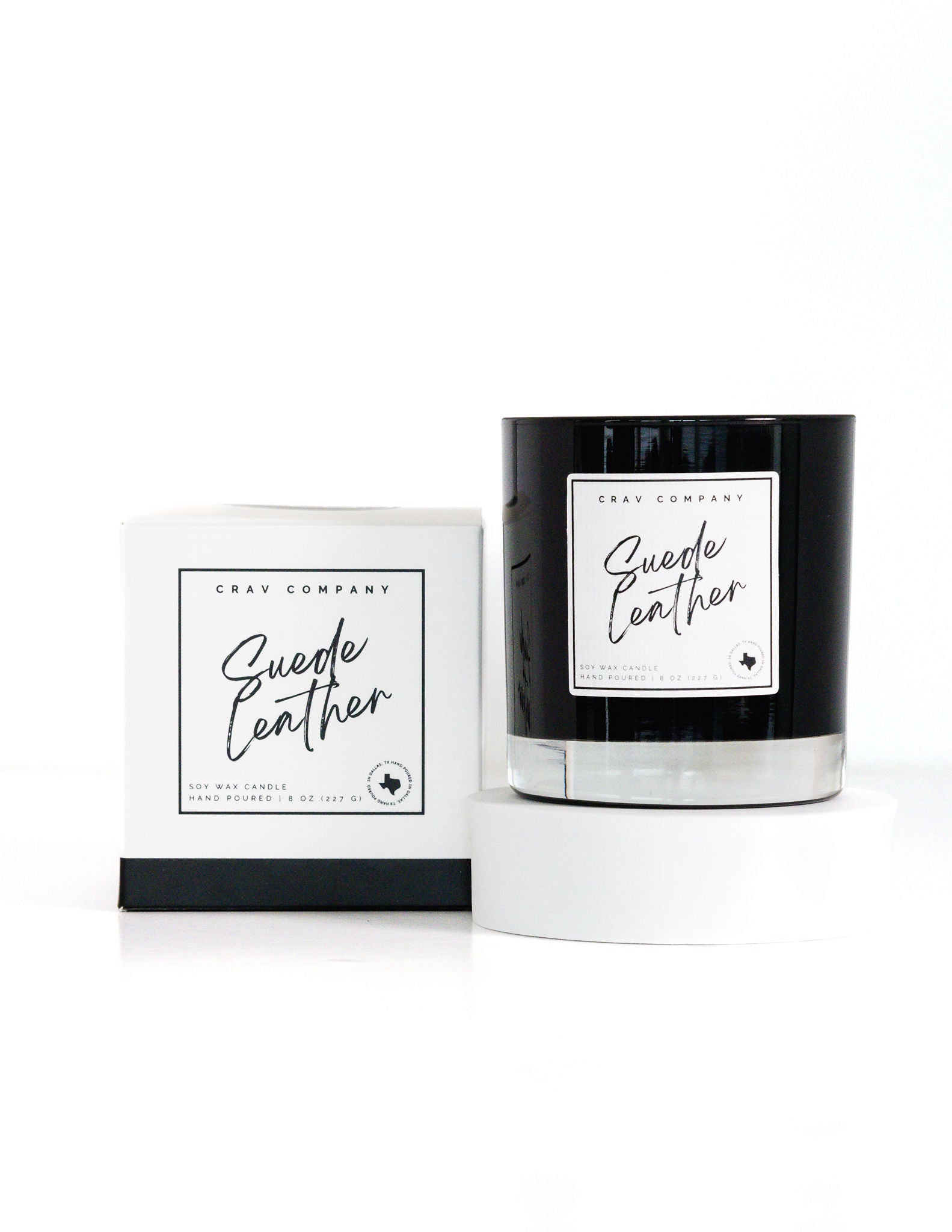 Suede Leather Candle - CRAV Company