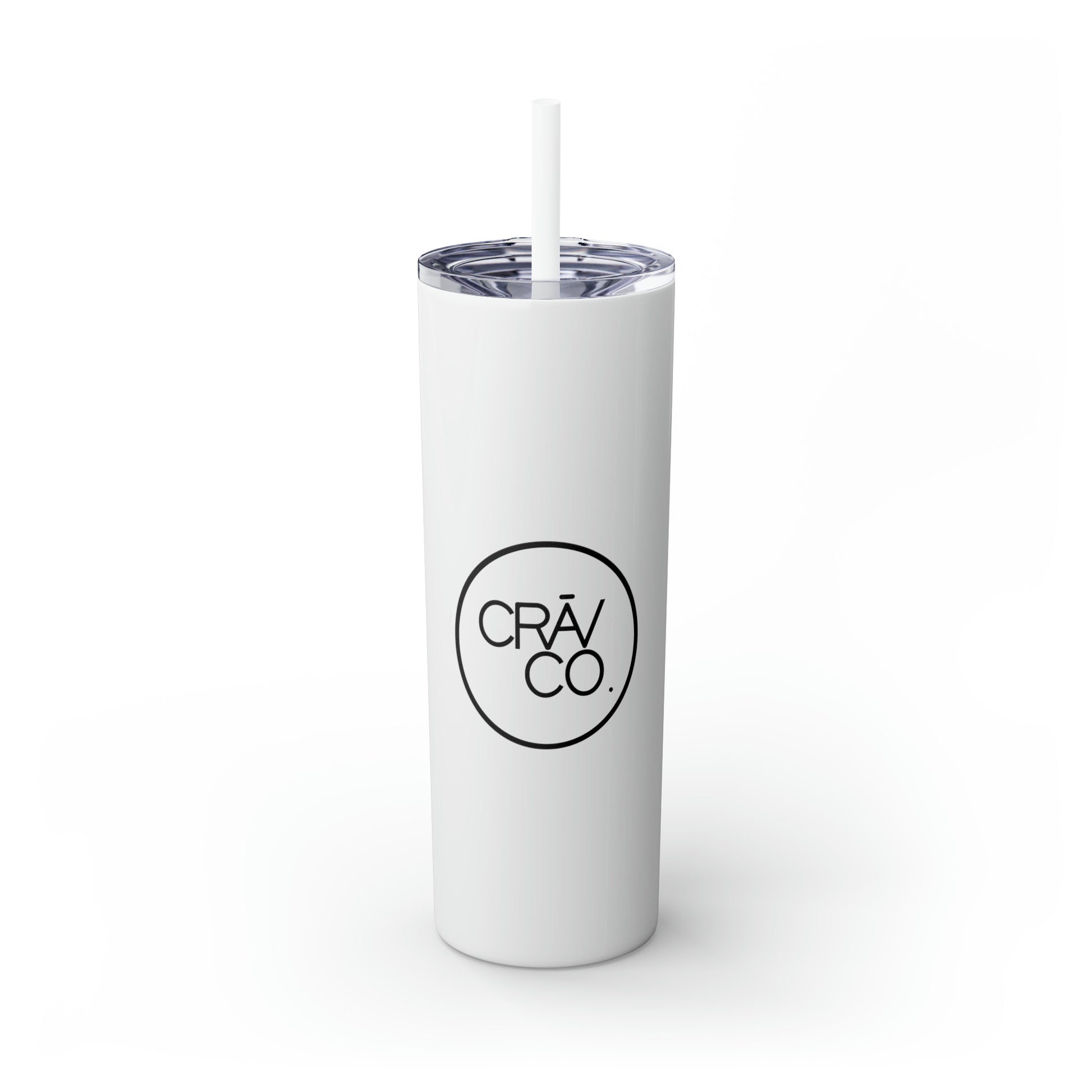 Skinny Tumbler with Straw, 20oz - CRAV Company