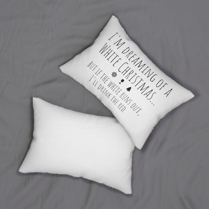 I'm Dreaming of a White Christmas (Christmas) Spun Polyester Lumbar Pillow - CRAV Company