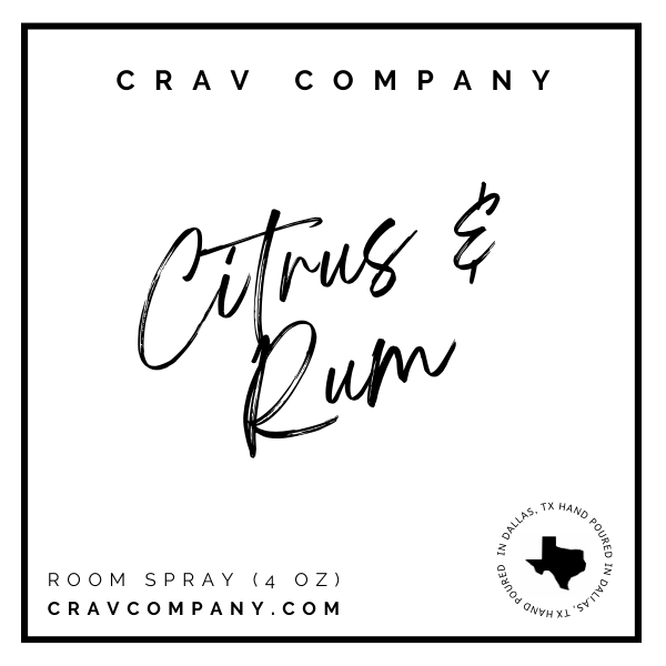 Citrus & Rum Room Spray - CRAV Company