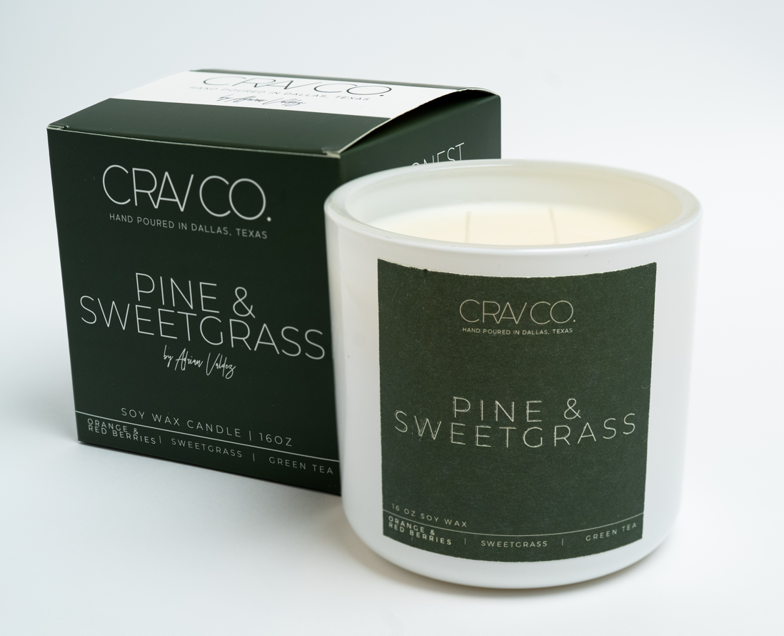 Pine & Sweetgrass Candle