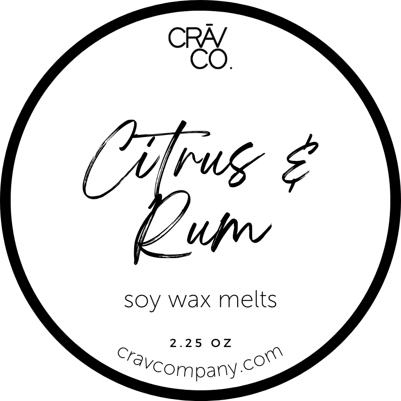 Citrus & Rum Wax Melts - CRAV Company