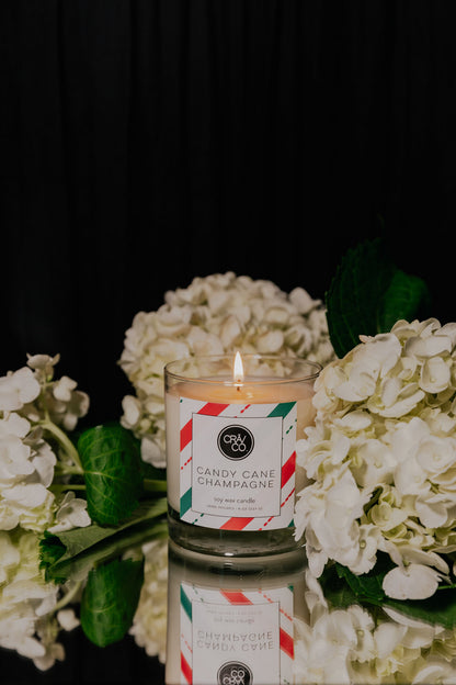 Candy Cane Champagne Candle - CRAV Company